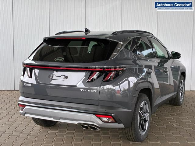 Hyundai TUCSON E-Motion 1.6 T-GDI 2WD 48V DCT / Panoramadach ACC Sitz + Lenkradheizung LED Navi PDC V&H Kamera Alu 18" 