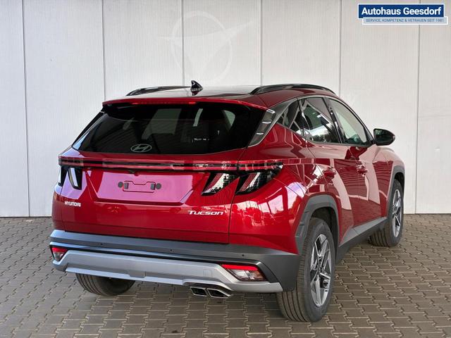 Hyundai TUCSON E-Motion 1.6 T-GDI 2WD 48V DCT / Panoramadach ACC Sitz + Lenkradheizung LED Navi PDC V&H Kamera Alu 18" 