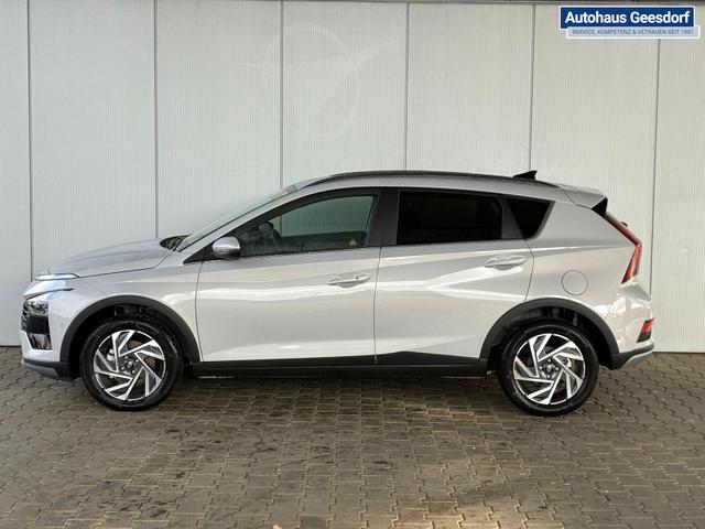 Hyundai BAYON Premium Sky 1.0 T-GDI 100 PS 48V 7DCT / Keyless ACC Soundsystem BOSE Sitz + Lenkradheizung LED Navi PDC V&H Kamera Totwinkel Alu 16" 