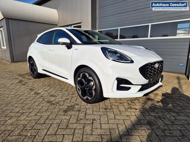 Ford Puma ST-Line X 1.0 EcoBoost Hybrid 125PS Automatik NEUES MODELL 360°Kamera AbstandsTempomat el.Heckklappe Premium Leder (Sensico) B+O-Sound Klimaautomatik Sitzheizung Lenkradheizung Frontscheibe beheizb. Ford-Navi SYNC4 Bluetooth Apple CarPlay Android A 
