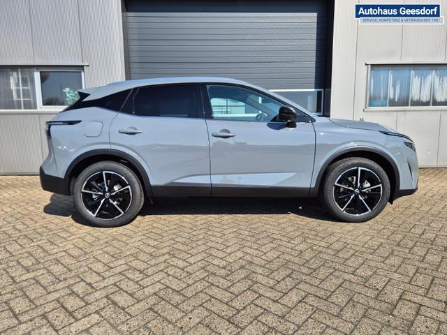 Nissan Qashqai 1.3 DIG-T MHEV 158 PS X-Tronic Tekna Voll-Leder Klimaautomatik PanoGlasdach Sitzheizung Lenkradheizung Navi Head-Up Display elektr. Heckklappe ACC PDC v+h 360&deg;Kamera DAB Bluetooth Touchscreen Apple CarPlay Android Auto 19"LM 