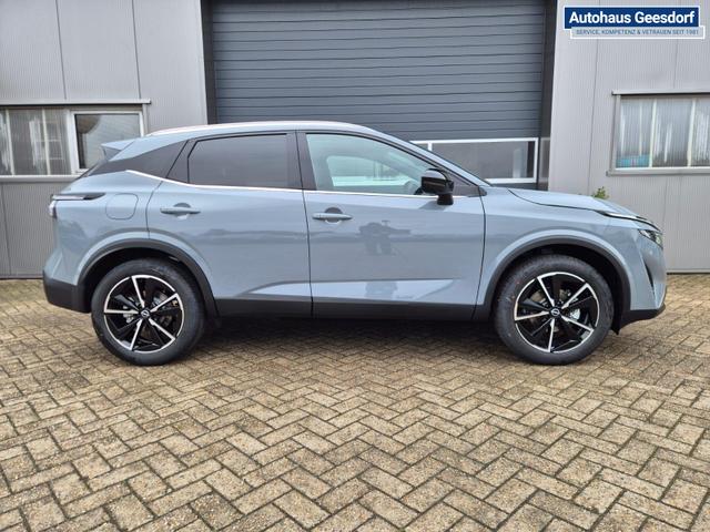 Nissan Qashqai 1.3 DIG-T MHEV 158 PS X-Tronic Tekna Voll-Leder Klimaautomatik PanoGlasdach Sitzheizung Lenkradheizung Navi Head-Up Display elektr. Heckklappe ACC PDC v+h 360&deg;Kamera DAB Bluetooth Touchscreen Apple CarPlay Android Auto 19"LM 