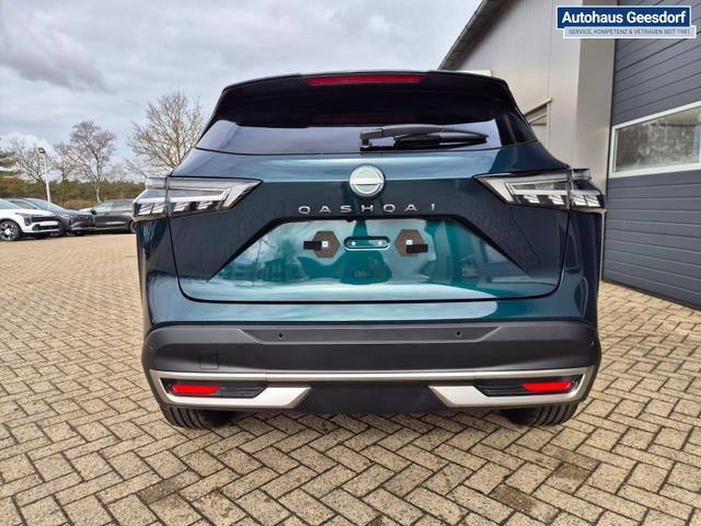 Nissan Qashqai 1.3 DIG-T MHEV 158 PS X-Tronic Tekna Voll-Leder Klimaautomatik PanoGlasdach Sitzheizung Lenkradheizung Navi Head-Up Display elektr. Heckklappe ACC PDC v+h 360&deg;Kamera DAB Bluetooth Touchscreen Apple CarPlay Android Auto 19"LM 