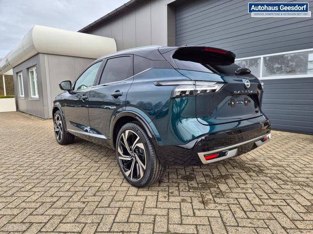 Nissan Qashqai 1.3 DIG-T MHEV 158 PS X-Tronic Tekna Premium Paket 20"LM Teil-Leder PanoGlasdach Klimaautomatik Sitzheizung Lenkradheizung Navi Head-Up Display elektr. Heckklappe ACC PDC v+h 360&deg;Kamera DAB Bluetooth Touchscreen Apple CarPlay Android Auto 