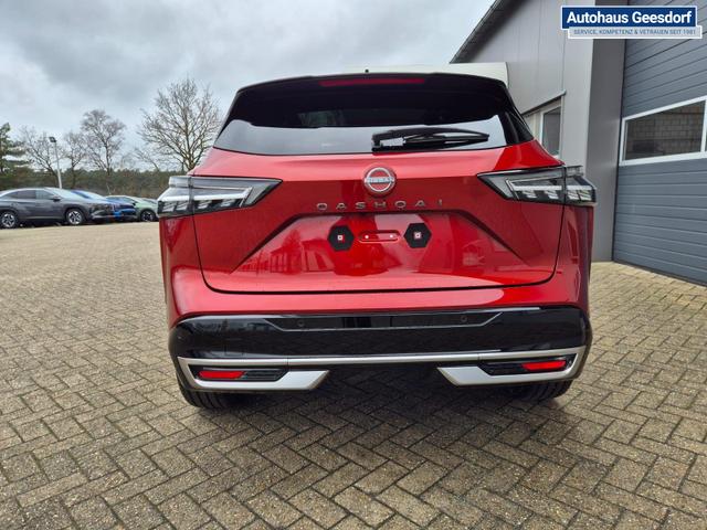 Nissan Qashqai 1.3 DIG-T MHEV 158 PS X-Tronic Tekna Premium Paket 20"LM Teil-Leder PanoGlasdach Klimaautomatik Sitzheizung Lenkradheizung Navi Head-Up Display elektr. Heckklappe ACC PDC v+h 360&deg;Kamera DAB Bluetooth Touchscreen Apple CarPlay Android Auto 