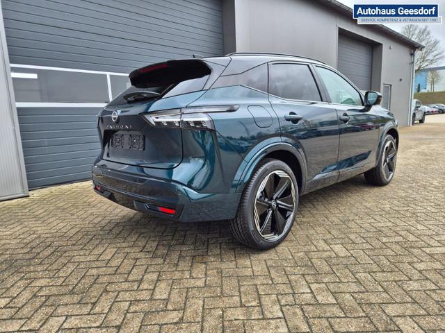 Nissan Qashqai 1.3 DIG-T MHEV 158 PS X-Tronic N-Design 20"Zoll Teil-Leder PanoGlasdach Klimaautomatik Sitzheizung Lenkradheizung Navi Head-Up Display elektr. Heckklappe ACC PDC v+h 360&deg;Kamera DAB Bluetooth Touchscreen Apple CarPlay Android Auto 