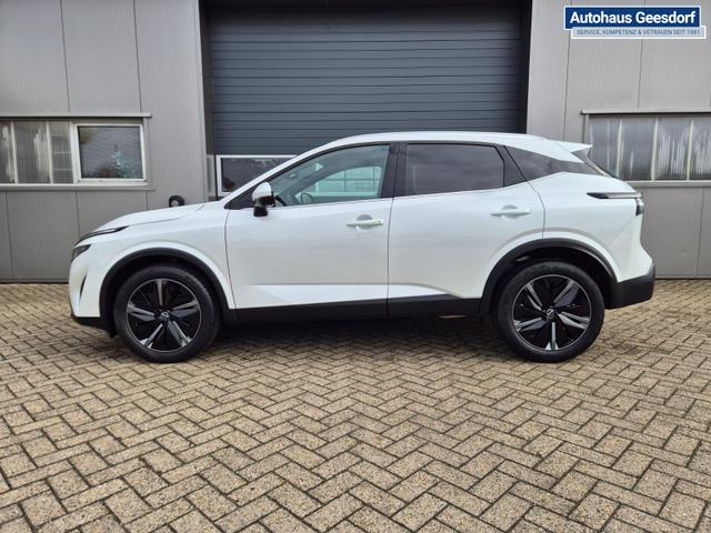 Nissan Qashqai 1.3 DIG-T MHEV 140PS Tekna Voll-Leder Klimaautomatik PanoGlasdach Sitzheizung Lenkradheizung Navi Head-Up Display elektr. Heckklappe ACC PDC v+h 360&deg;Kamera DAB Bluetooth Touchscreen Apple CarPlay Android Auto 19"LM 