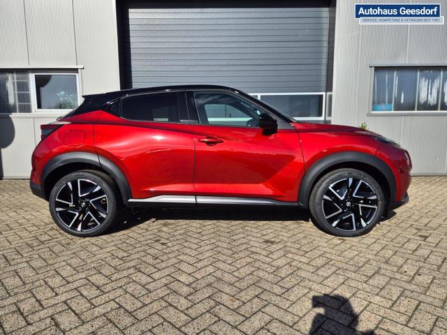 Nissan Juke 1.0 DIG-T 114PS N-Design Automatik Teil-Leder Klimaautomatik Sitzheizung Lenkradheizung PDC v+h R&uuml;ckf.Kamera Navi 19"LM Bluetooth Touchscreen Apple CarPlay Android Auto 
