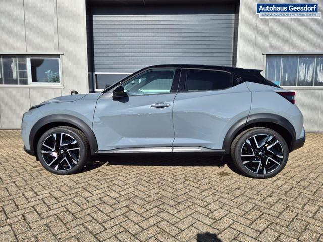 Nissan Juke 1.0 DIG-T 114PS N-Design Automatik Teil-Leder Klimaautomatik Sitzheizung Lenkradheizung PDC v+h R&uuml;ckf.Kamera Navi 19"LM Bluetooth Touchscreen Apple CarPlay Android Auto 
