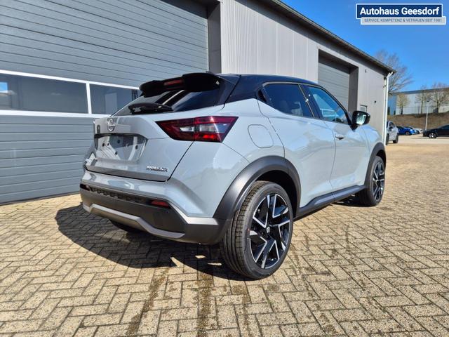 Nissan Juke 1.0 DIG-T 114PS N-Design Automatik Teil-Leder Klimaautomatik Sitzheizung Lenkradheizung PDC v+h R&uuml;ckf.Kamera Navi 19"LM Bluetooth Touchscreen Apple CarPlay Android Auto 