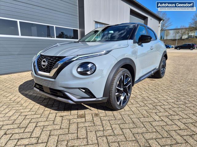 Nissan Juke 1.0 DIG-T 114PS N-Design Automatik Teil-Leder Klimaautomatik Sitzheizung Lenkradheizung PDC v+h R&uuml;ckf.Kamera Navi 19"LM Bluetooth Touchscreen Apple CarPlay Android Auto 