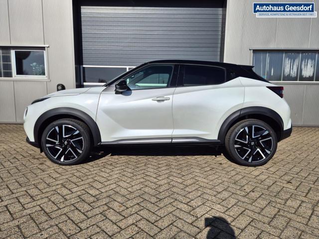 Nissan Juke 1.0 DIG-T 114PS N-Design Automatik Teil-Leder Klimaautomatik Sitzheizung Lenkradheizung PDC v+h R&uuml;ckf.Kamera Navi 19"LM Bluetooth Touchscreen Apple CarPlay Android Auto 