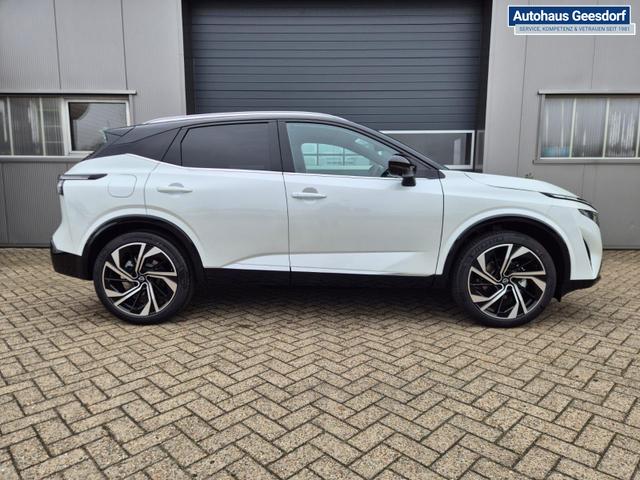 Nissan Qashqai 1.3 DIG-T MHEV 158 PS X-Tronic Tekna Premium Paket 20"LM Teil-Leder PanoGlasdach Klimaautomatik Sitzheizung Lenkradheizung Navi Head-Up Display elektr. Heckklappe ACC PDC v+h 360&deg;Kamera DAB Bluetooth Touchscreen Apple CarPlay Android Auto 