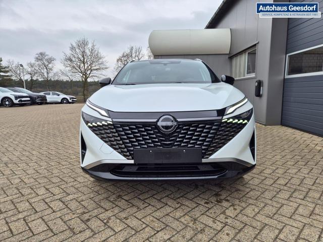 Nissan Qashqai 1.3 DIG-T MHEV 158 PS X-Tronic Tekna Premium Paket 20"LM Teil-Leder PanoGlasdach Klimaautomatik Sitzheizung Lenkradheizung Navi Head-Up Display elektr. Heckklappe ACC PDC v+h 360&deg;Kamera DAB Bluetooth Touchscreen Apple CarPlay Android Auto 