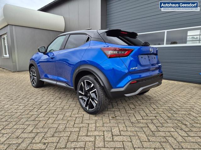 Nissan Juke 1.0 DIG-T 114PS N-Design Automatik Teil-Leder Klimaautomatik Sitzheizung Lenkradheizung PDC v+h R&uuml;ckf.Kamera Navi 19"LM Bluetooth Touchscreen Apple CarPlay Android Auto 
