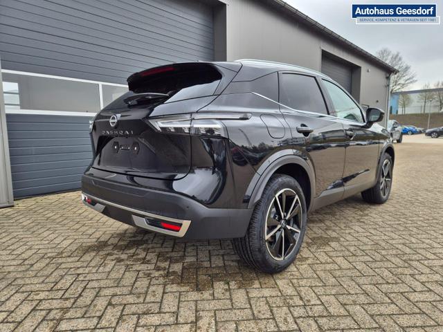 Nissan Qashqai 1.3 DIG-T MHEV 158 PS X-Tronic Tekna Voll-Leder Klimaautomatik PanoGlasdach Sitzheizung Lenkradheizung Navi Head-Up Display elektr. Heckklappe ACC PDC v+h 360&deg;Kamera DAB Bluetooth Touchscreen Apple CarPlay Android Auto 19"LM 