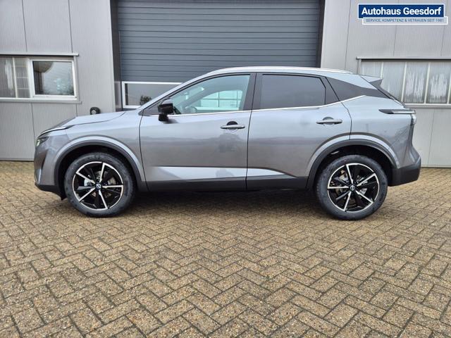 Nissan Qashqai 1.3 DIG-T MHEV 158 PS X-Tronic Tekna Voll-Leder Klimaautomatik PanoGlasdach Sitzheizung Lenkradheizung Navi Head-Up Display elektr. Heckklappe ACC PDC v+h 360&deg;Kamera DAB Bluetooth Touchscreen Apple CarPlay Android Auto 19"LM 