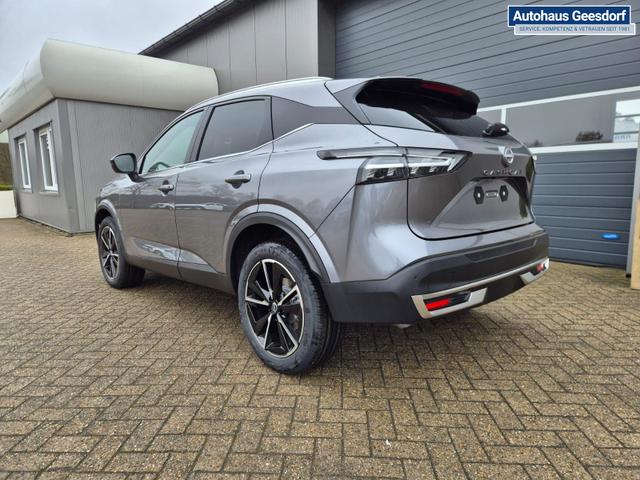 Nissan Qashqai 1.3 DIG-T MHEV 158 PS X-Tronic Tekna Voll-Leder Klimaautomatik PanoGlasdach Sitzheizung Lenkradheizung Navi Head-Up Display elektr. Heckklappe ACC PDC v+h 360&deg;Kamera DAB Bluetooth Touchscreen Apple CarPlay Android Auto 19"LM 