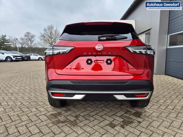 Nissan Qashqai 1.3 DIG-T MHEV 158 PS X-Tronic Tekna Voll-Leder Klimaautomatik PanoGlasdach Sitzheizung Lenkradheizung Navi Head-Up Display elektr. Heckklappe ACC PDC v+h 360&deg;Kamera DAB Bluetooth Touchscreen Apple CarPlay Android Auto 19"LM 