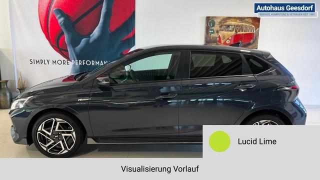 i20 Lucid Lime, Beispielbilder, ggf. teilweise mit Sonderausstattung