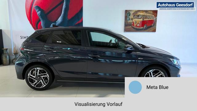 i20 Meta Blue Vorlauf, Beispielbilder, ggf. teilweise mit Sonderausstattung