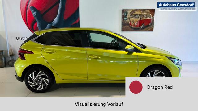 i20 Go Plus Dragon Red Vorlauf, Beispielbilder, ggf. teilweise mit Sonderausstattung