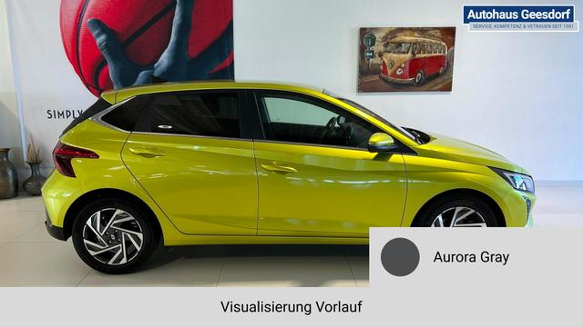 i20 Go Plus Aurora Gray Vorlauf, Beispielbilder, ggf. teilweise mit Sonderausstattung