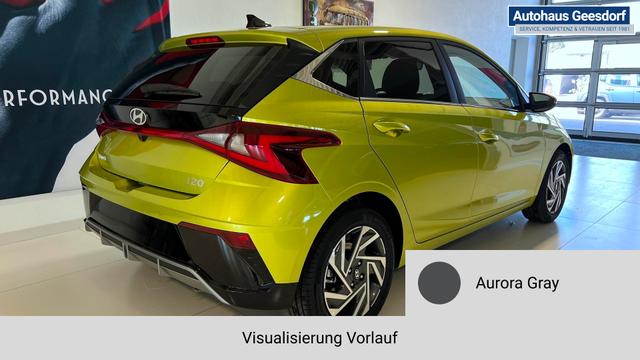 i20 Go Plus Aurora Gray Vorlauf, Beispielbilder, ggf. teilweise mit Sonderausstattung