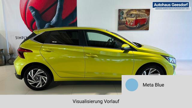 i20 Meta Blue Vorlauf, Beispielbilder, ggf. teilweise mit Sonderausstattung