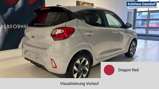 i10 Go Plus Dragon Red Vorlauf, Beispielbilder, ggf. teilweise mit Sonderausstattung