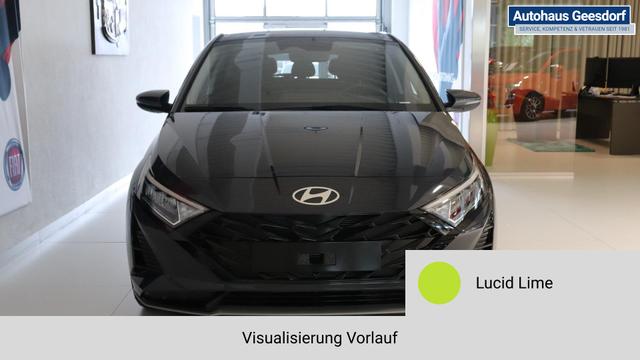 i20 GO Plus Lucid Lime Vorlauf, Beispielbilder, ggf. teilweise mit Sonderausstattung