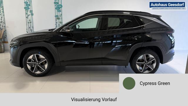 Tucson GO Plus Cypress Green Vorlauf, Beispielbilder, ggf. teilweise mit Sonderausstattung