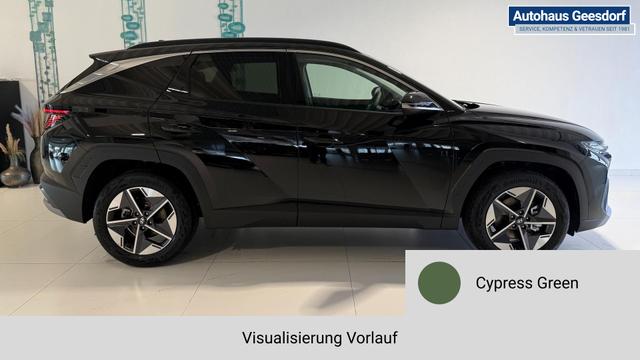 Tucson GO Plus Cypress Green Vorlauf, Beispielbilder, ggf. teilweise mit Sonderausstattung