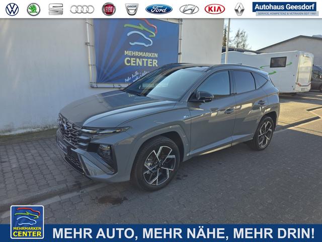 Lagerfahrzeug Hyundai TUCSON - N-LINE X 1.6 HEV T-GDI 239 PS AT-SOFORT-VOLLAUSSTATTUNG- Pano, el.Heckl, Fahrwerksregelung, Assistenz Paket