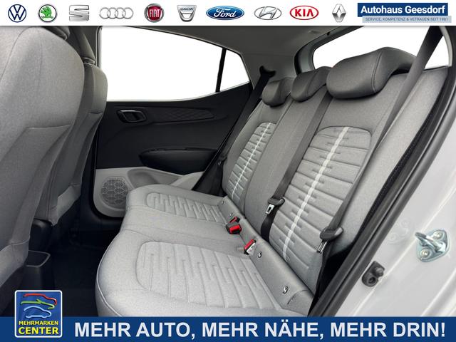 Lagerfahrzeug Hyundai i10 - 1,2 MJ25 Klimaaut, NAV 8Z, SHZ, Spha BT Kam PDC