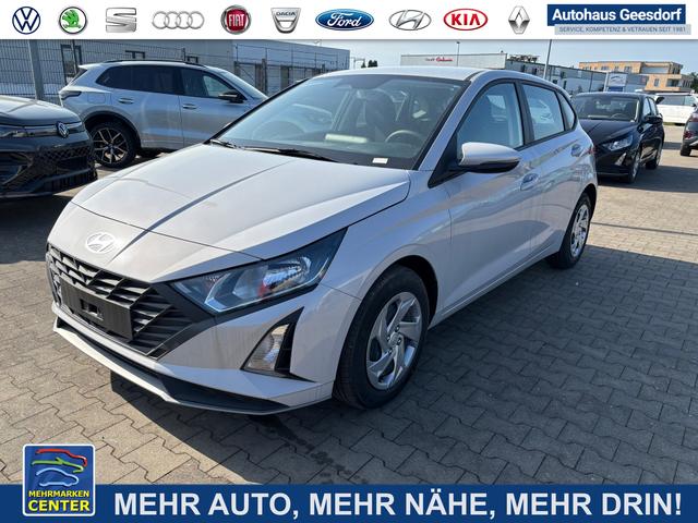 Lagerfahrzeug Hyundai i20 - Comfort 1.2i 79PS, LUMEN-GRAY-Metallic, 5 Jahre Garantie, NAVIGATION 10,25", Klima, Parksensoren hinten, Rückfahrkamera, Alarm, Lederlenkrad, Tempomat, Armlehne vorne, Reserverad, 4x elektr. Fensterheber, Fernlicht-Assistent