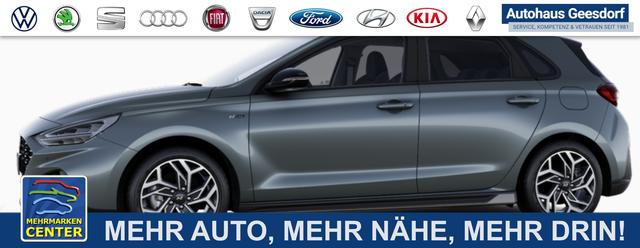 Bestellfahrzeug, konfigurierbar Hyundai i30 - Smart Hatchback 1.0 T-GDI 115PS, 16" ALUFELGEN, WINTERPAKET, Privacy-Glas, NAVIGATION 10,25", Parksensoren vorn/hinten, R&uuml;ckfahrkamera, BI-LED-Scheinwerfer, Klimaanlage, Lederlenkrad, Tempomat, ZV mit Fernbedienung, Alarmanlage, Reserverad, Nebelscheinwerfer