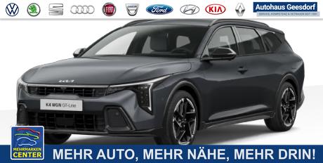 Bestellfahrzeug, konfigurierbar Kia K4 - GT Line 1.6 T-GDI 150PS 7DCT/AUTOMATIK, 7 Jahre Garantie, 18" Alu, Head-up-Display, Elektr. Heckklappe, Harman/Kardon Soundsystem, NAVI 12,3", Parksensoren vo/hi, 360&deg;-Kamera, Alarm, ACC, 2-Zonen-Climatronic, Winter-Paket, Privacy-Glas