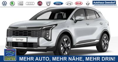Lagerfahrzeug Kia Sportage - Silver 1.6 T-GDI 150PS AUTOMATIK, WOLF-GREY METALLIC, 2-Zonen-Klimaautomatik, Navigation 12,3", Parksensoren vorn/hinten, R&uuml;ckfahrkamera, 17" Alufelgen, Winterpaket/Sitzheizung vorne, Beheiztes Lederlenkrad, ACC Tempomat, Alarm, Dachreling Chrom