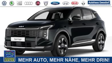 Lagerfahrzeug Kia Sportage - Silver 1.6 T-GDI 150PS AUTOMATIK, Black-Pearl METALLIC, 2-Zonen-Klimaautomatik, Navigation 12,3", Parksensoren vorn/hinten, R&uuml;ckfahrkamera, 17" Alufelgen, Winterpaket/Sitzheizung vorne, Beheiztes Lederlenkrad, ACC Tempomat, Alarm, Dachreling Chrom