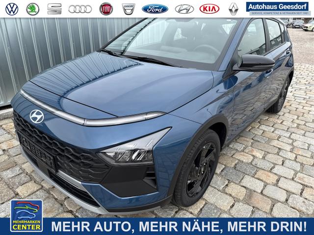 Lagerfahrzeug Hyundai BAYON - GO PLUS! 1.0 T-GDI 66 kW (90 PS) DCT7 -PDC hinten und Kamera-16"Alu-SHZ-Lenkradheizung-elektr.&beheizb.Aussenspiegel-LED-NAVI-Klimaanlage-AppleCarPlay&AndroidAuto-Tempomat-USB C-Bluetooth-elektr. Fensterheber 4x-SUNSET-sofort verf&uuml;gbar