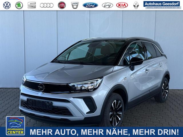 Gebrauchtfahrzeug Opel Crossland - 1.2 Turbo 110PS 6MT Elegance Panoramadach / Klima Automatic PDC v h