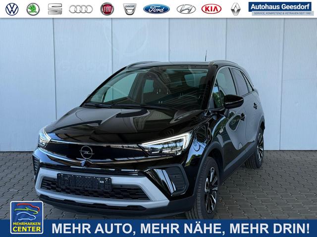 Gebrauchtfahrzeug Opel Crossland - 1.2 Turbo 110PS 6MT Elegance / Navi Panoramadach Klimaautom./ PDC v h LED ALU16