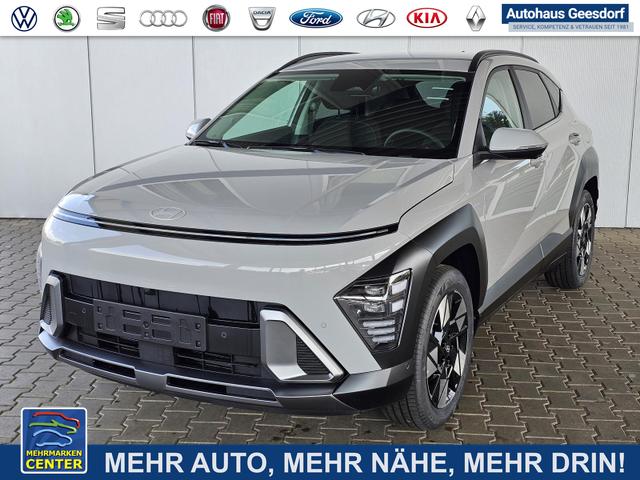 Gebrauchtfahrzeug Hyundai KONA - Trend 1.6 GDI 2WD HEV / Navi 360° Kam. ACC Keyless Entry Shz vorne   Lenkradheizung LED Alu 18"