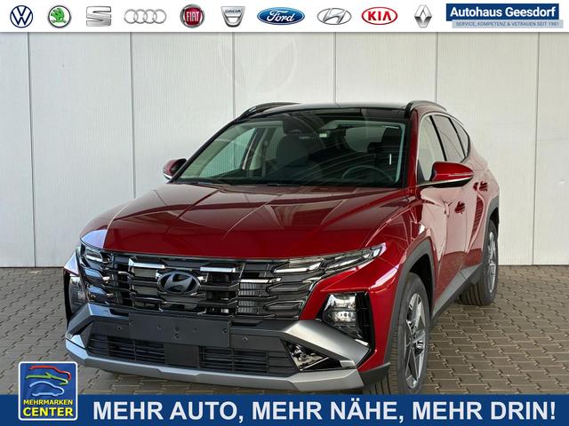 Gebrauchtfahrzeug Hyundai TUCSON - E-Motion 1.6 T-GDI 2WD 48V DCT / Panoramadach ACC Sitz   Lenkradheizung LED Navi PDC V&H Kamera Alu 18"