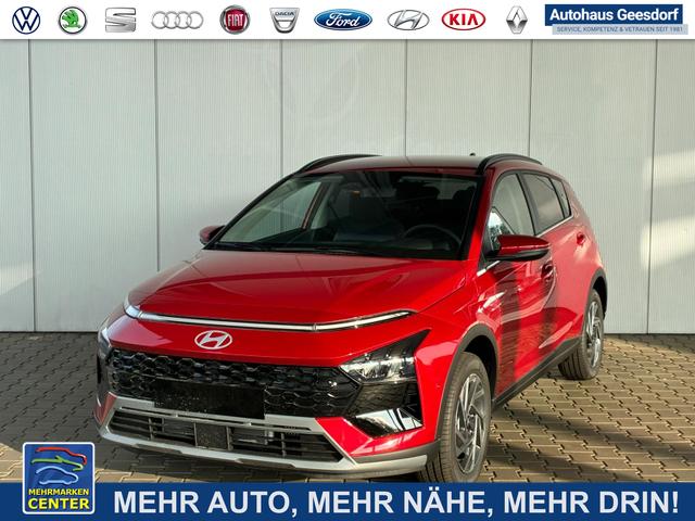 Gebrauchtfahrzeug Hyundai BAYON - Premium 1.0 T-GDI 100 PS 48V 7DCT / Keyless ACC Soundsystem BOSE Sitz   Lenkradheizung LED Navi PDC V&H Kamera Totwinkel Alu 16"
