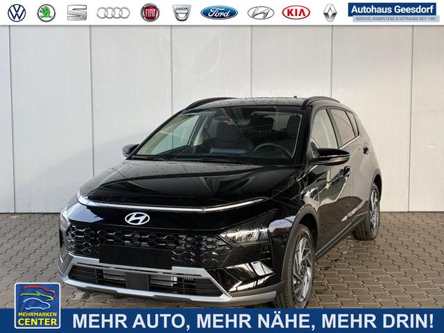 Gebrauchtfahrzeug Hyundai BAYON - Premium 1.0 T-GDI 100 PS 48V 7DCT / Keyless ACC Soundsystem BOSE Sitz   Lenkradheizung LED Navi PDC V&H Kamera Totwinkel Alu 16"