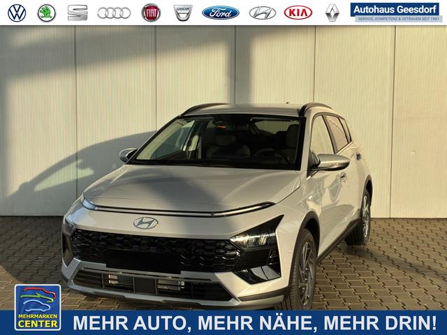 Gebrauchtfahrzeug Hyundai BAYON - Premium 1.0 T-GDI 100 PS 48V 7DCT / Keyless ACC Soundsystem BOSE Sitz   Lenkradheizung LED Navi PDC V&H Kamera Totwinkel Alu 16"