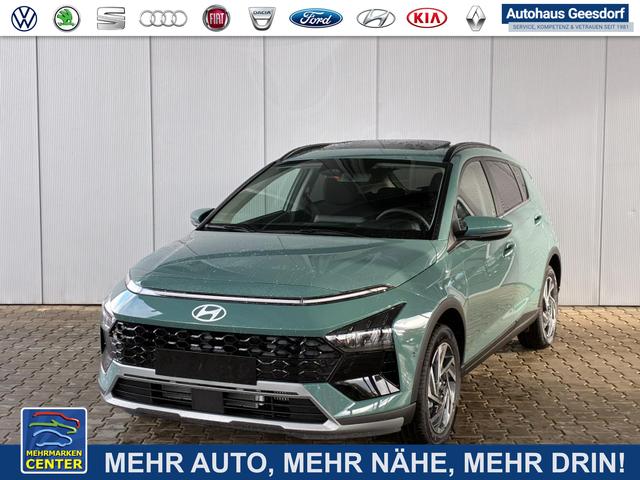 Gebrauchtfahrzeug Hyundai BAYON - Premium Sky 1.0 T-GDI 100 PS 48V 7DCT / Keyless ACC Soundsystem BOSE Sitz   Lenkradheizung LED Navi PDC V&H Kamera Totwinkel Alu 16"