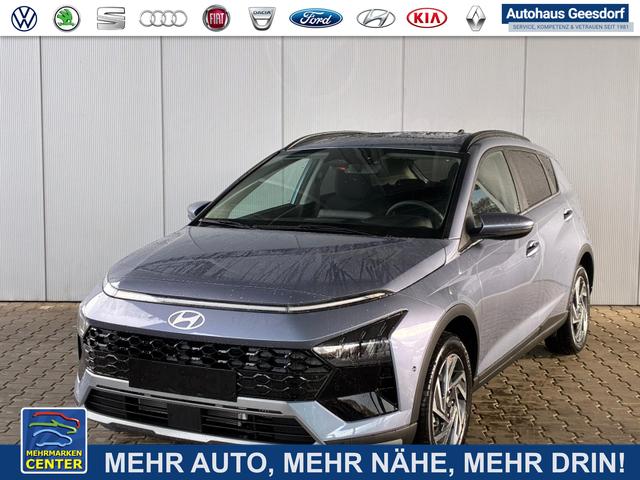 Gebrauchtfahrzeug Hyundai BAYON - Premium Sky 1.0 T-GDI 100 PS 48V 7DCT / Keyless ACC Soundsystem BOSE Sitz   Lenkradheizung LED Navi PDC V&H Kamera Totwinkel Alu 16"